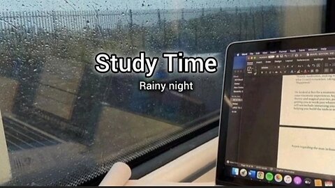 1 Hour Study Timer with Rain Sound