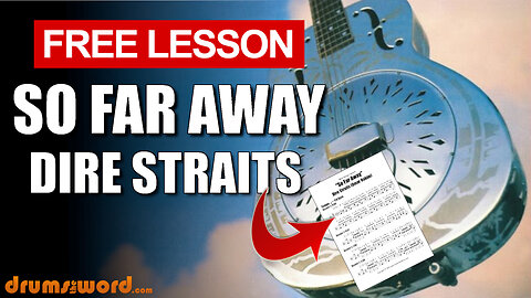 ★ So Far Away (Dire Straits) ★ Free Drum Lesson | How To Play SONG (Omar Hakim)