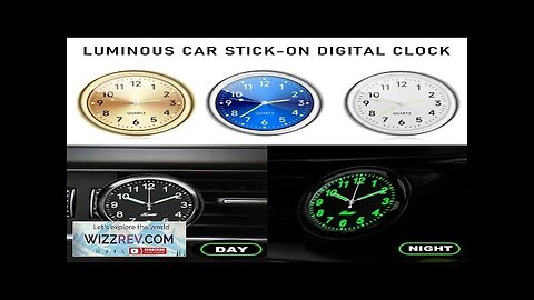 Car Dashboard Decoration Clock High Precision Quartz Clock with Night Glow Alloy Review