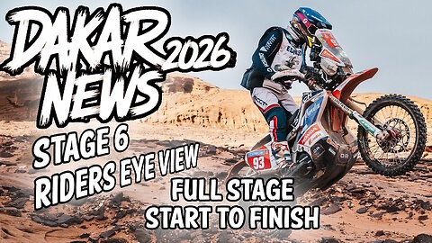 Dakar Stage 6 - Riders Eye View
