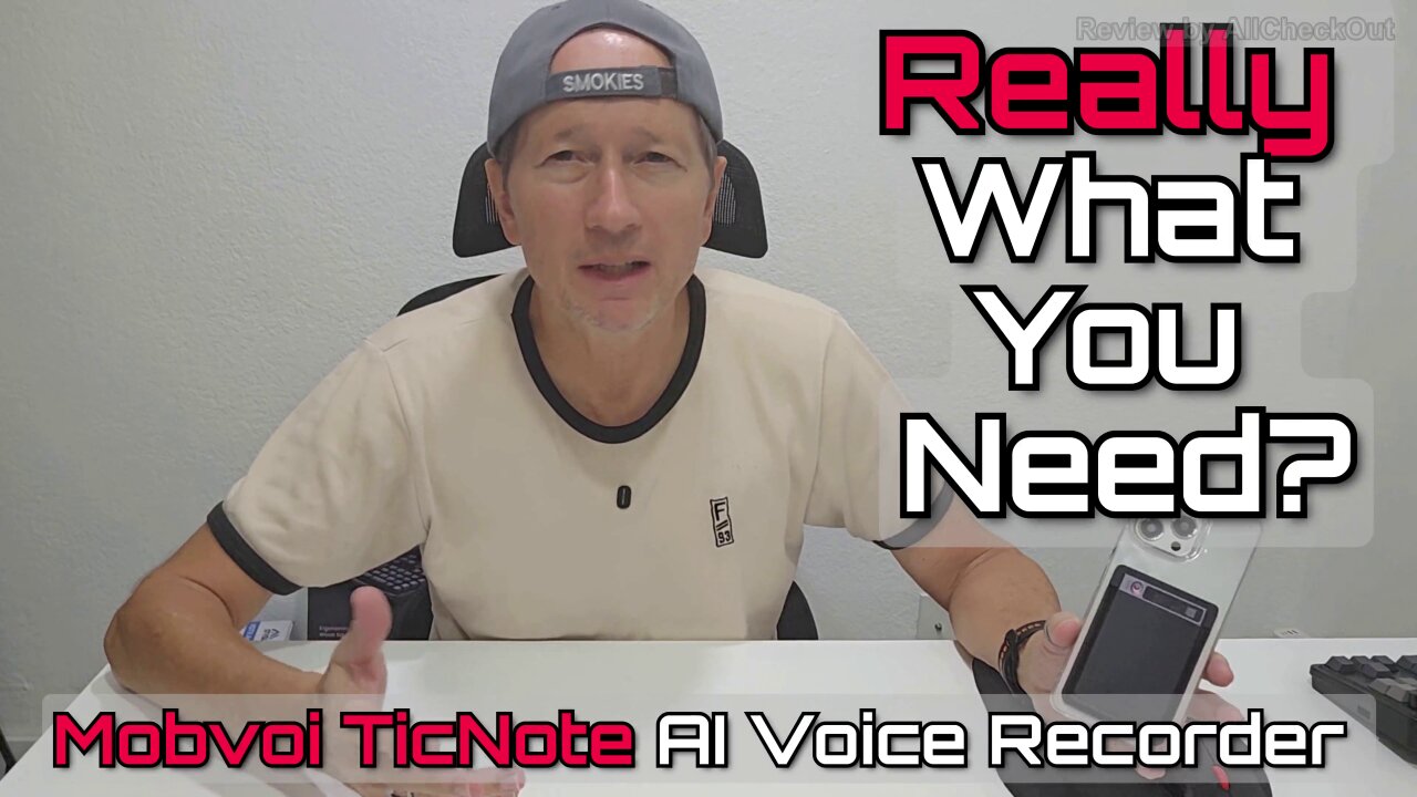 Mobvoi TicNote AI Voice Recorder Review & Tutorial With Live Recording Sample And Speed Test