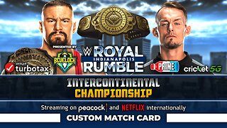 Royal Rumble 2025: Bron Breakker vs. Ludwig Kaiser - Custom Match Card