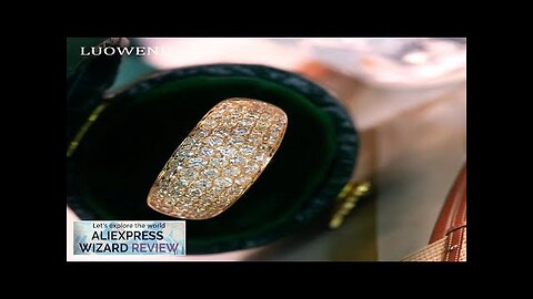 LUOWEND 18K Yellow Gold Rings Luxury Shiny Design 1.3carat Real Natural Diamond Review