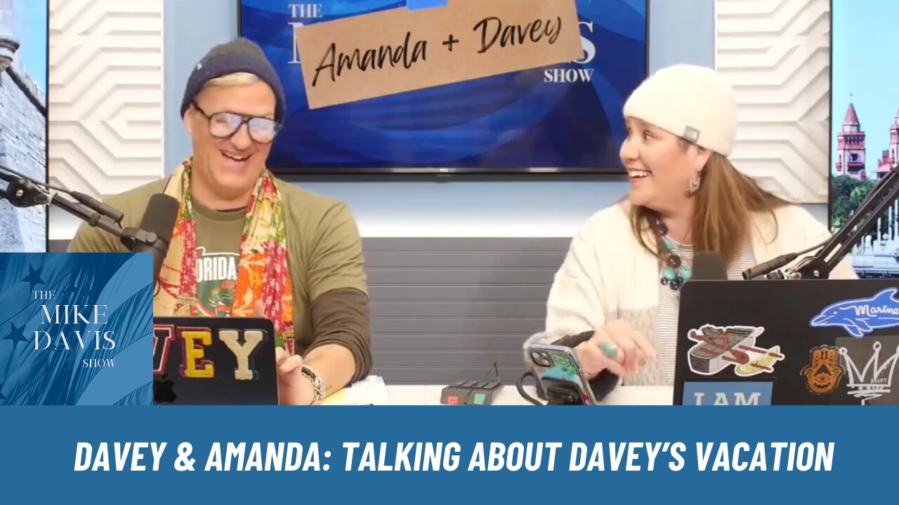 Davey & Producer Amanda Catching Up On Davey's Vacay