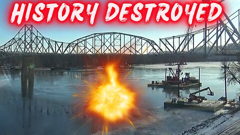BREAKING LIVE: EXPLOSIVE Implosion of Mississippi River Bridge | Iowa