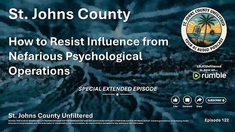 Episode 122 - How to Resist Influence from Nefarious Psychological Operations