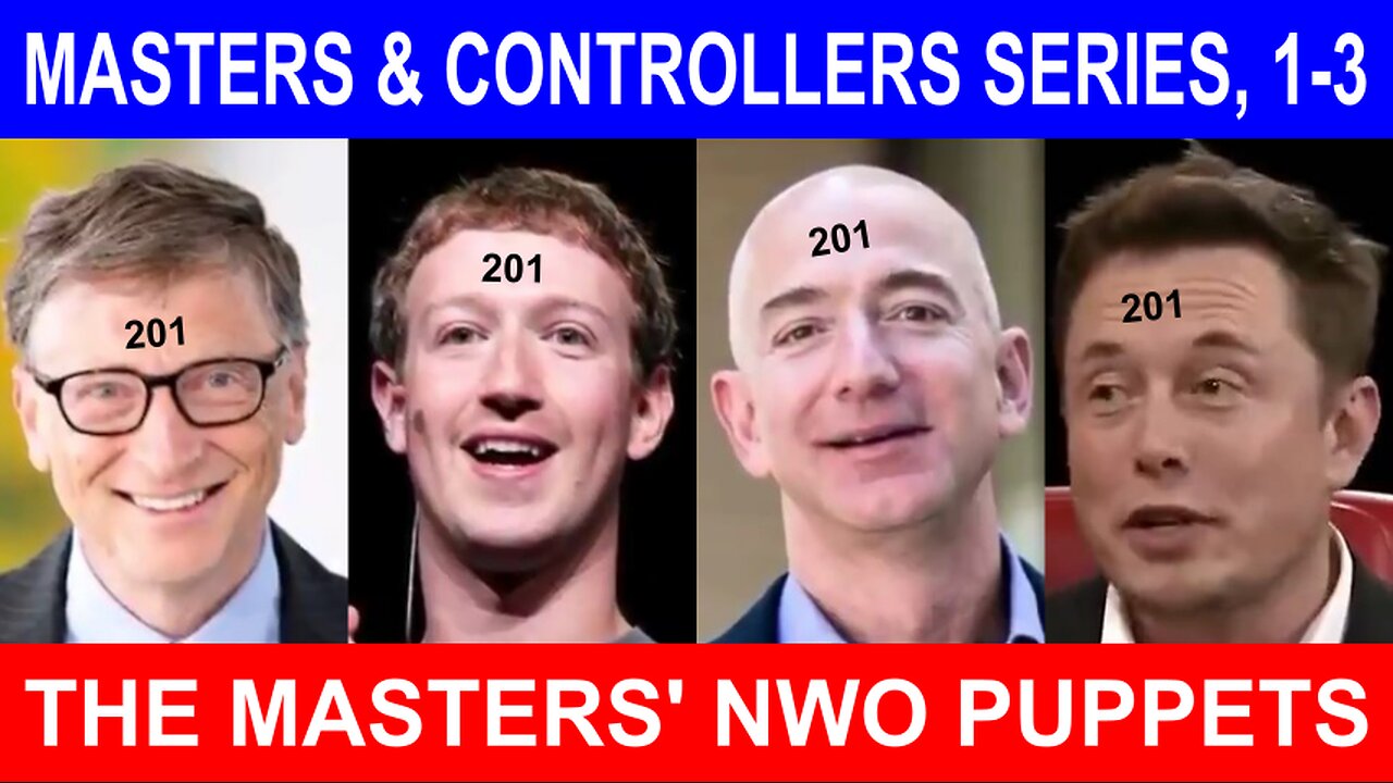 MASTERS & CONTROLLERS Series, Parts 1-3: Masters' Agenda, NWO Puppets & EMPCOE (Rapid N Pole Shift?)