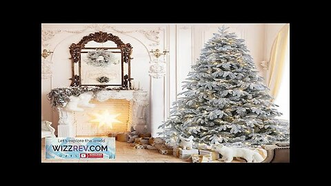 FairyHaus Christmas Tree 7.5 ft Prelit Flocked Christmas Tree with 10 Function Review