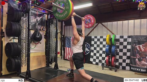 264lbs (120kg) Raw Split Jerk