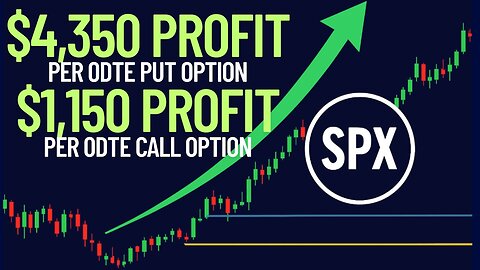 $4350 Per Put Option And $1150 Per Call Option | SPX ODTE Strategy That Keeps Winning