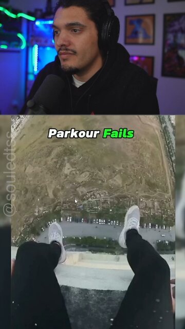 Parkour Fail 😱 #parkour #fails #reaction