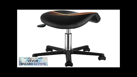 VEVOR Saddle Stool with Wheels 400 LBS Weight Capacity Height Adjustable Thickened Review