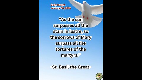 Daily Insight January 08, 2026 #faith #saint #insight