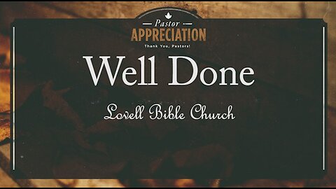 Well Done