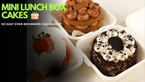 Mini Lunch Box Cakes 🎂 | So Easy Even Beginners Can Make It! | Taste of Pakistan TV