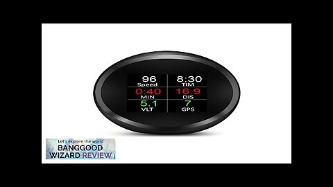 GP11 Car HUD Display Slope Meter Head Up Display Gauge Speedometer Alarm Review