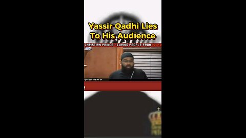 Yasir Qadhi Lies To His Audience