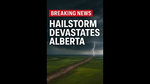 “Canada’s Deadly Alberta Hailstorm 2025 🌪️ | 125 Miles of Destruction Caught on Satellite”