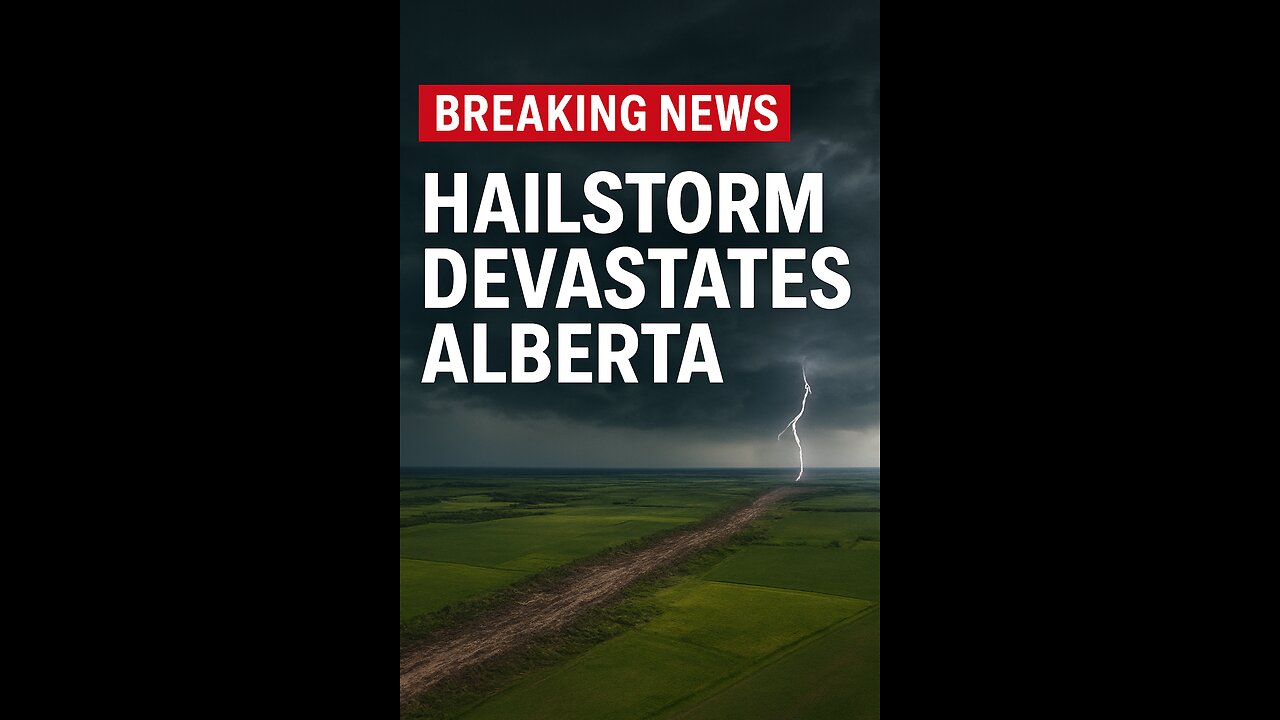 “Canada’s Deadly Alberta Hailstorm 2025 🌪️ | 125 Miles of Destruction Caught on Satellite”