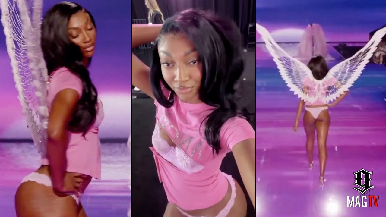 Angel Reese Goes Live After Destroying The Victoria's Secret Runway! 😛