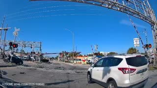 Video shows moment Brightline train collided with car in North Miami Beach