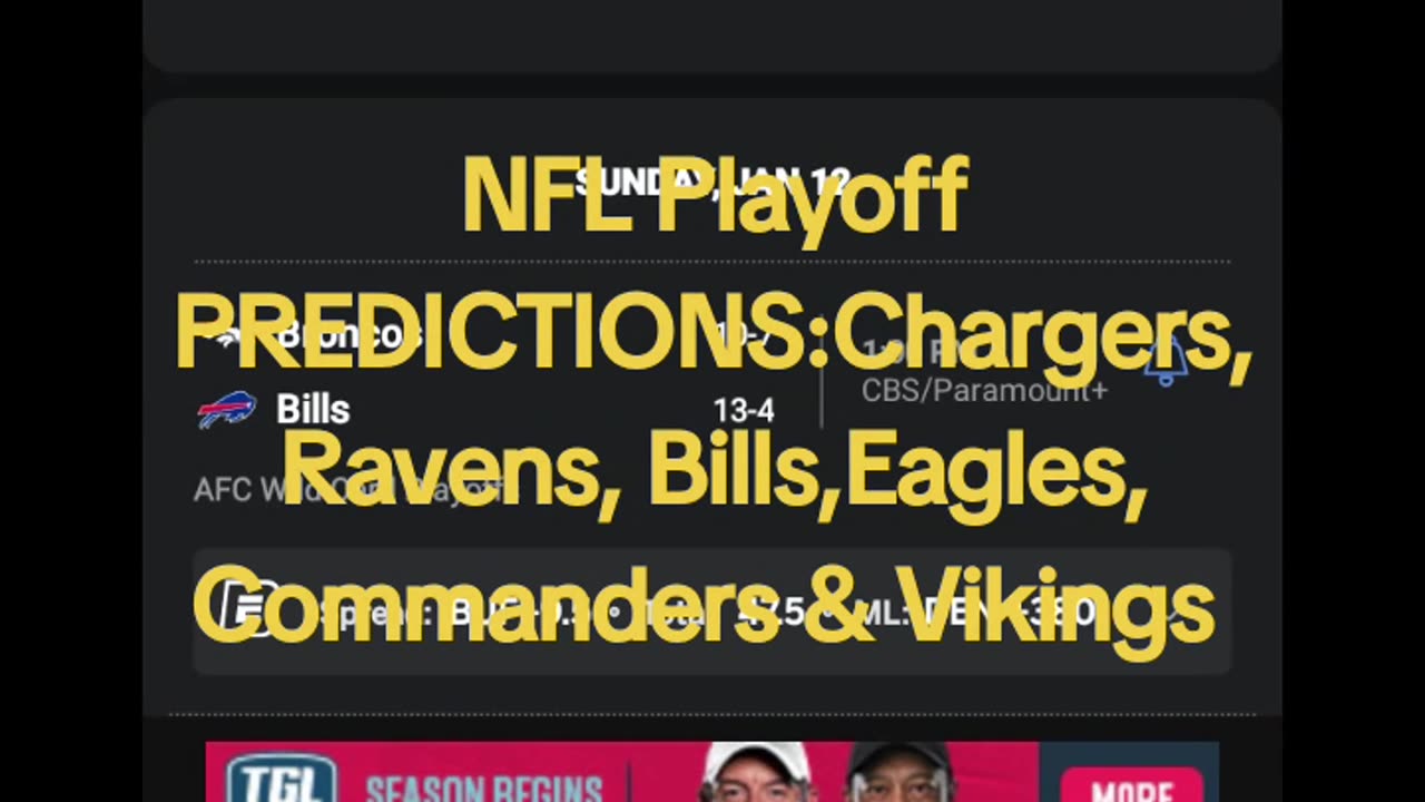 NFL Playoffs Predictions