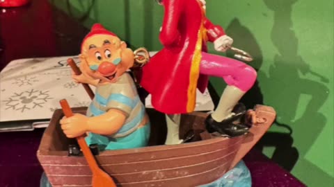 Disney Parks Captain Hook and Mr. Smee from Peter Pan Figurine Ornament #shorts