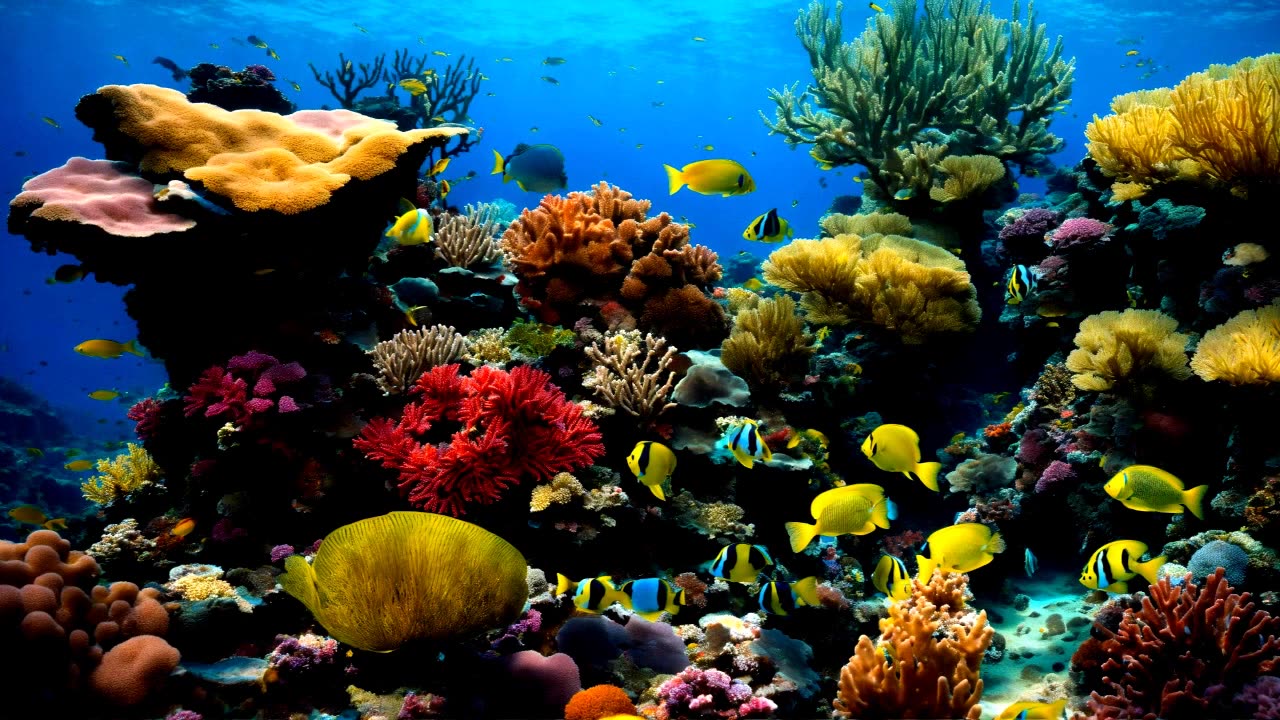 A ship collided with coral reefs