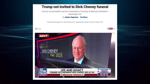 Trump and JD Vance Were Not Invited to Dick Cheneys Funeral