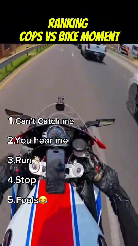 Ranking Cops vs Bike Moment 🤣😂🤣