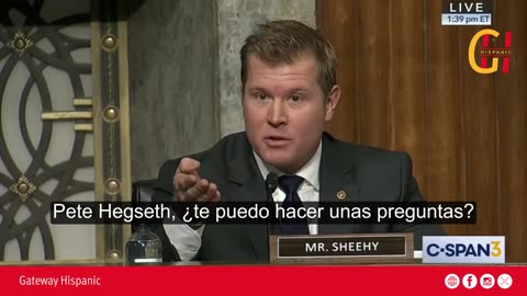 Sen. Tim Sheehy just asked Pete Hegseth the question of the century