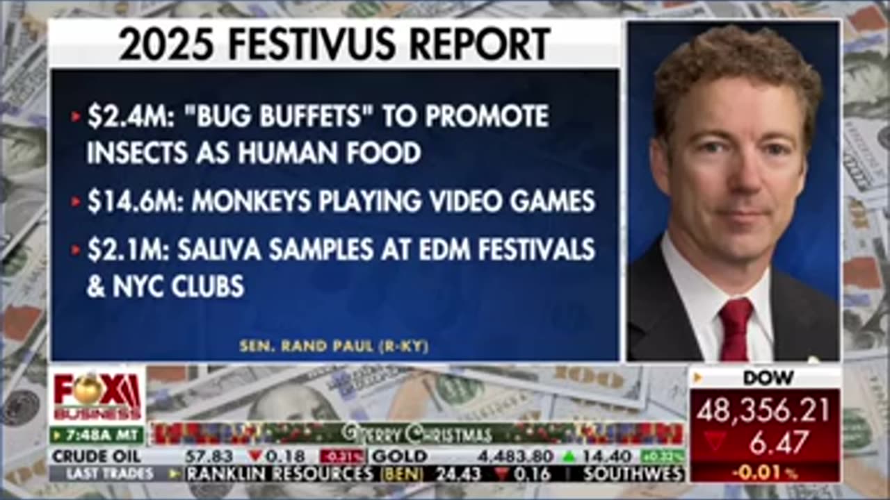 Rand Paul's Festivus Report including VA ferrets forced to drink alcohol