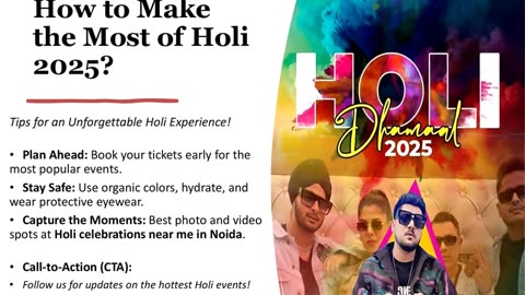 Celebrate Holi Like Never Before – Book Your Tickets for Bengaluru’s Best Events!