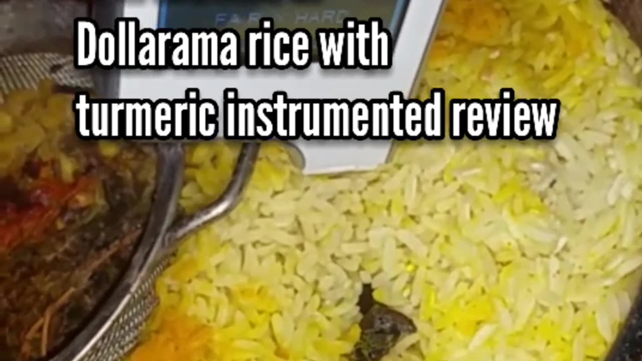 Dollarama rice with turmeric instrumented review