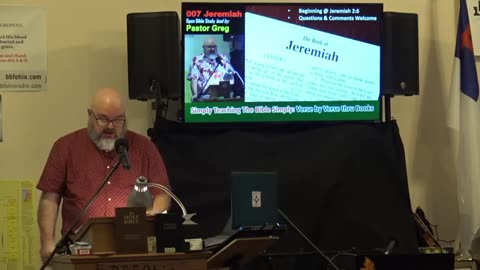 007 Jeremiah 2:6-9 WEBCAST