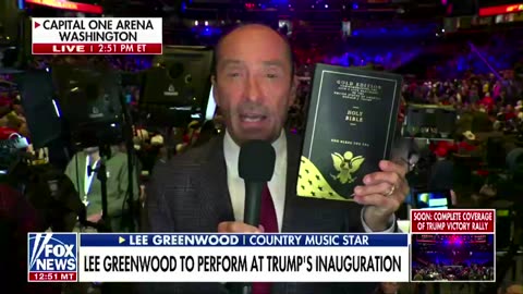 Lee Greenwood reveals Trump may take oath on Trump Bible in Fox News grift