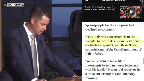 Charlie Kirk was shipped to the Medical Examiner’s Office