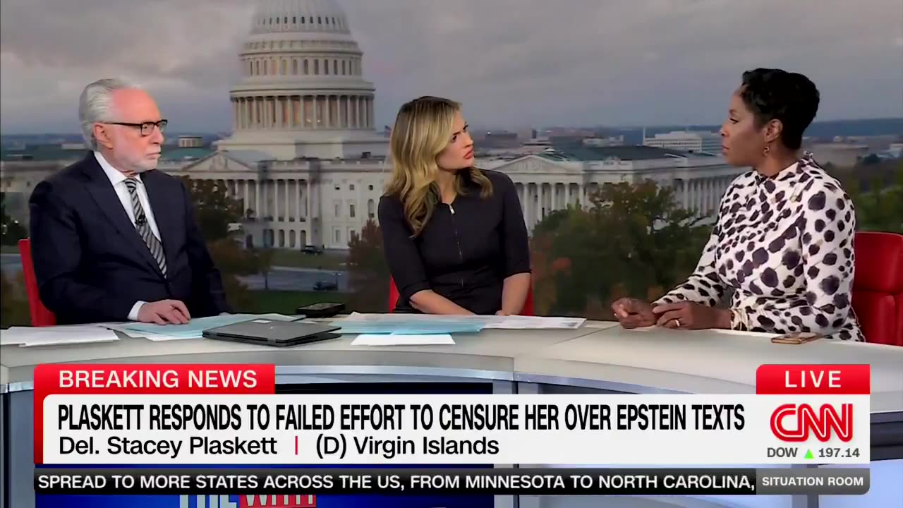 Plaskett | CNN interview about Epstein | Anyone associated with Epstein is most likely a child predator, knows of the human trafficking and demented deviant