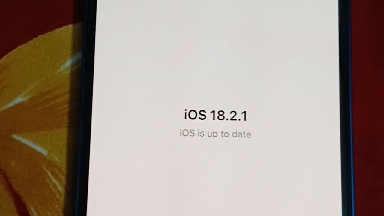 iOS 18.2.1 released | Installed on iPhone 12