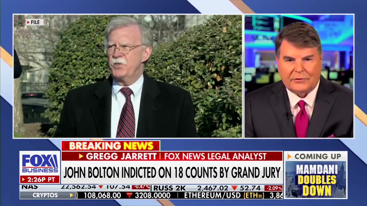 Gregg Jarrett: Why Bolton Will Have Hard Time Claiming 'He's A Victim Of Retribution' By Trump