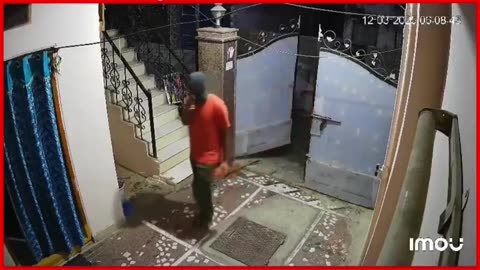 Chain Snatching Incident Caught on CCTV in Kukatpally