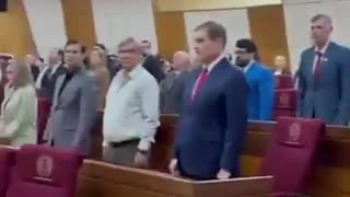 🇵🇾️ Paraguay's Congress stands and sings Israel's national anthem, "Hatikvah,"