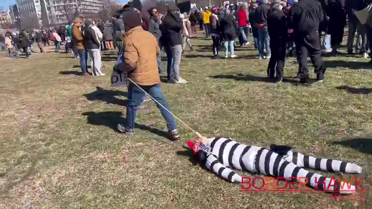 🚨🇺🇸 PROTESTER IN DC AGAINST ELON AND DOGE