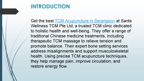 Get the best TCM Acupuncture in Serangoon