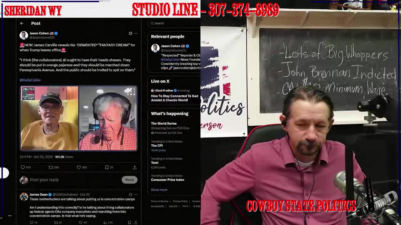 Cowboy State Politics Live October 24 - Open Line Friday