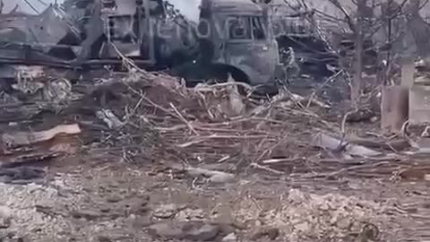 Aftermath of a Ukrainian Missile Strike On Russian Staging Area