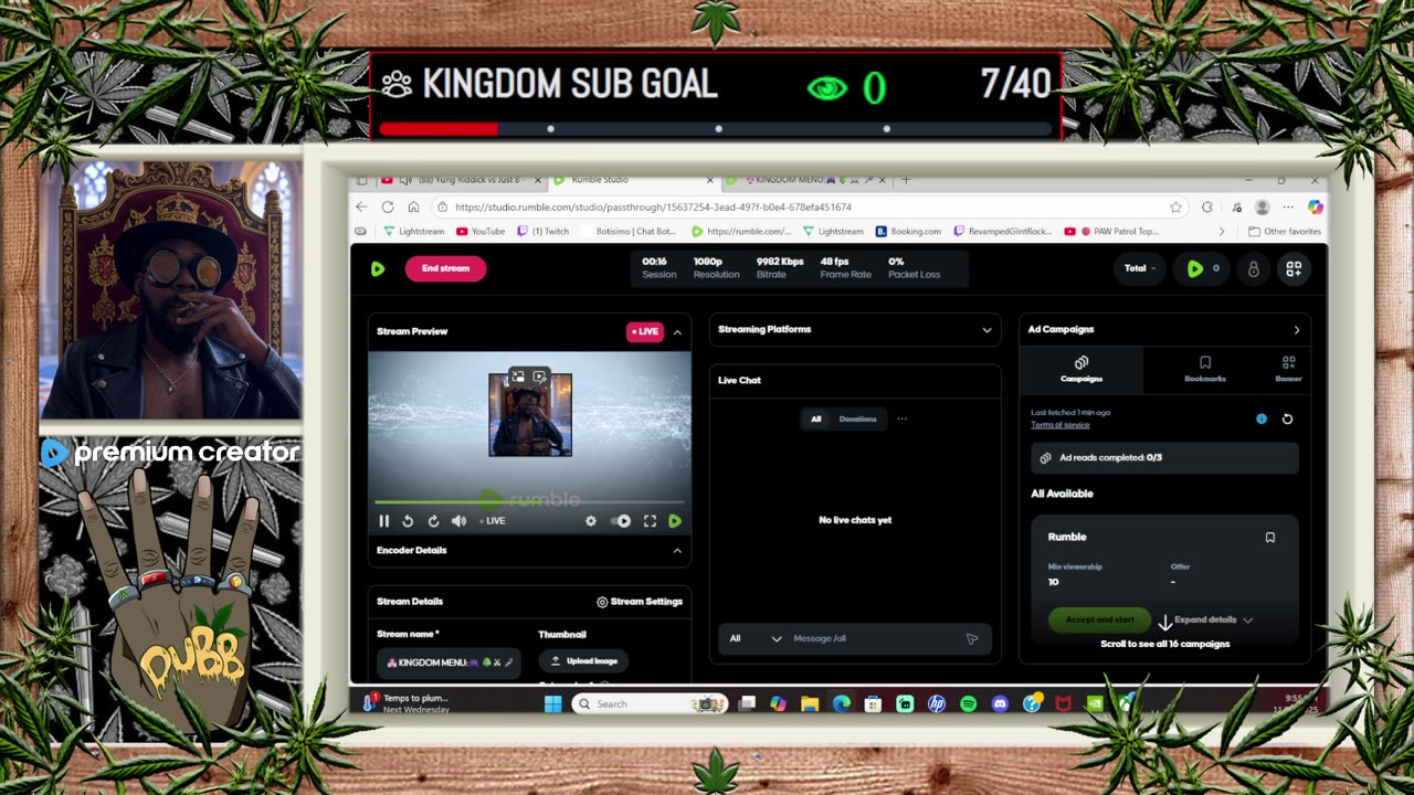 🏰KINGDOM MENU:🎮🌳⚔ 🎤💻FRIDAY VIBES\ DILLY DILLY!!!