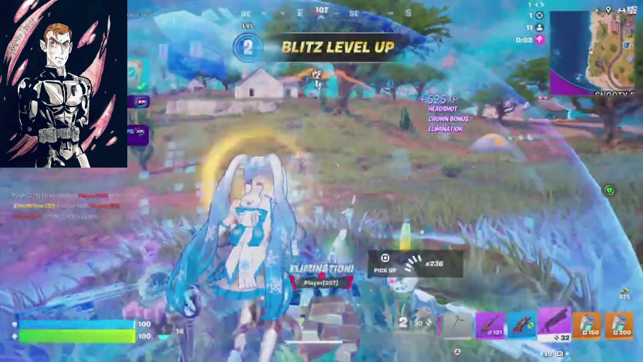Fortnite Blitz Royale Victory Crown with Miku