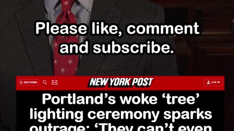 Portland Bans word "Christmas" from Tree Lighting