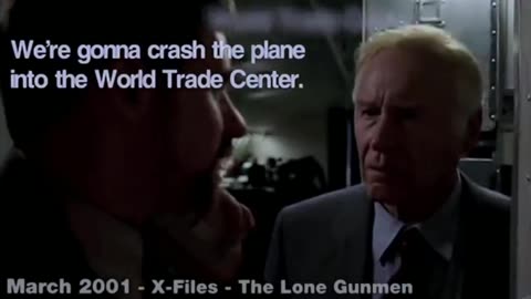 Jew job 9/11 was announced in The Lone Gunmen in March 2001! #Trump #Rothschild #Israel